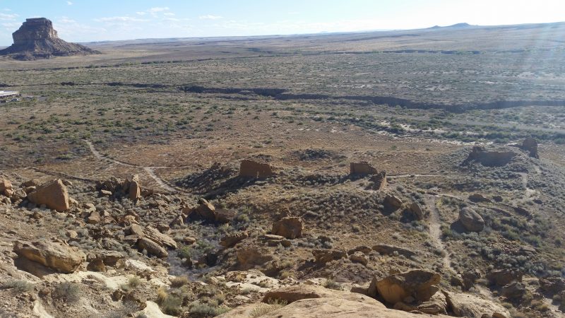 A view from the Una Vida hiking trail in Chaco Canyon National Historical Park in New Mexico.
