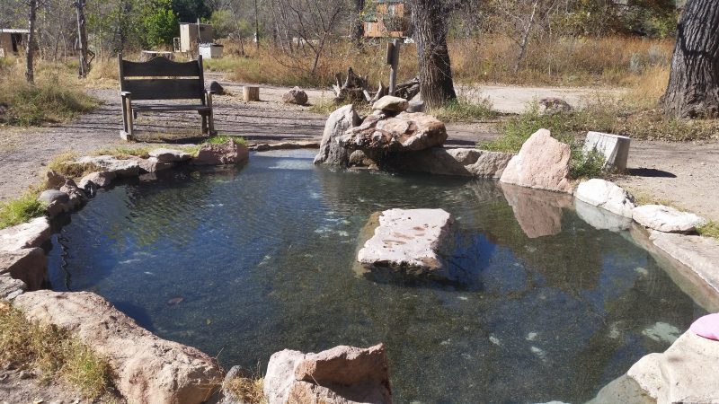 A hot Spring pool at Gila Hot Springs Campground.