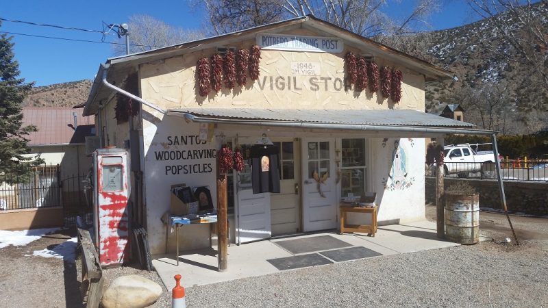 The Vigil Store in Chimayo, New Mexico along the High Road to Taos Scenic Byway