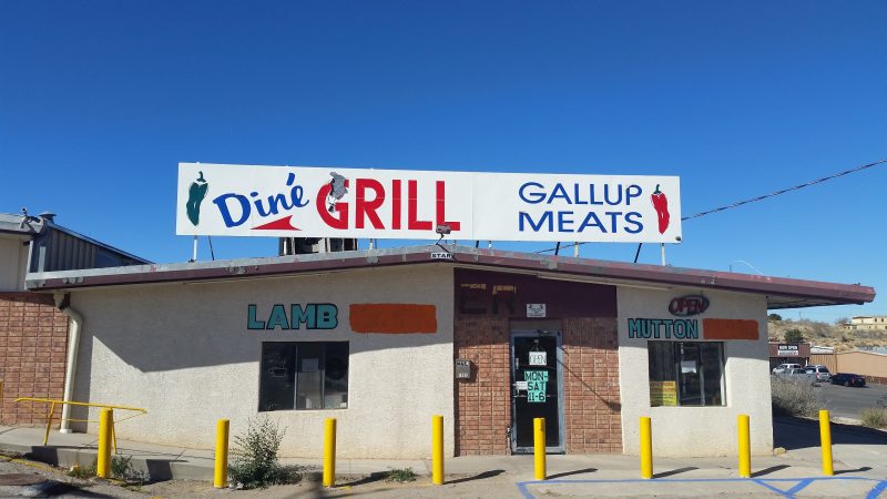 A Navajo butcher shop restaurant in Gallup, NM selling lamb and mutton.