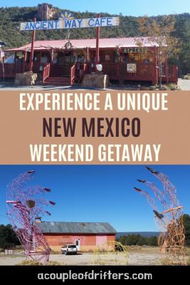 The Old School Gallery and the Ancient Way Cafe, located on the Ancient Way Scenic Byway in Northwestern New Mexico.