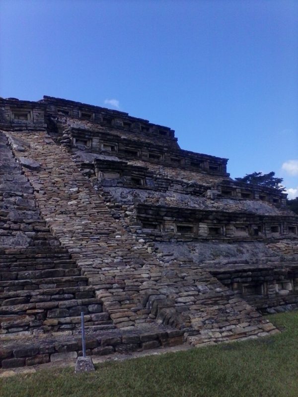 Niche pyramid at el Tajin site in Veracruz, Mexico.